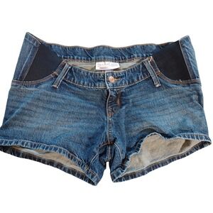 Ingrid & Isabel Maternity Midi Short Stretch Elastic Side Panel Pull On Shorts 2